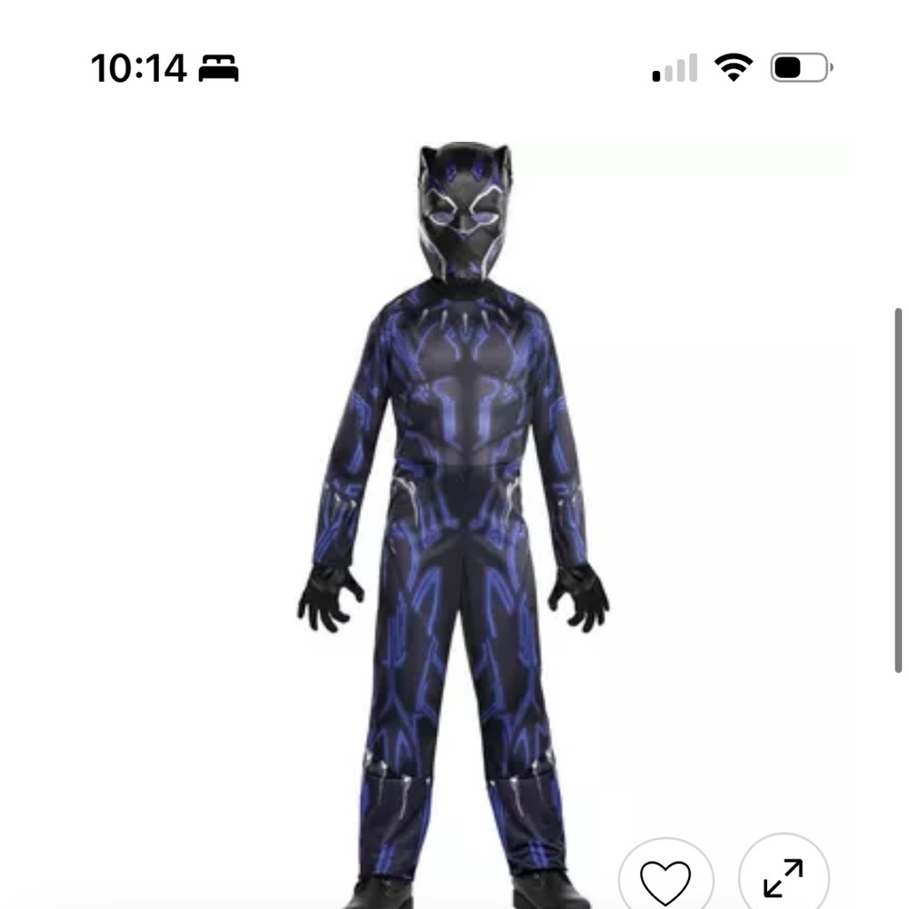 Black panther costume